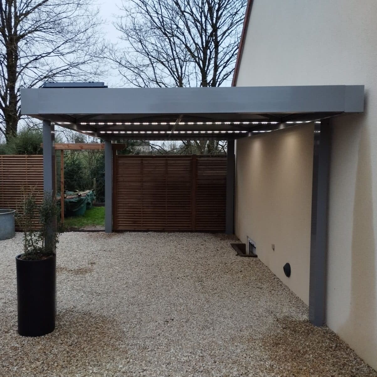 carports sur mesure leds Clair de Baie