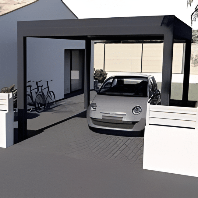 carports sur mesure pose îlot