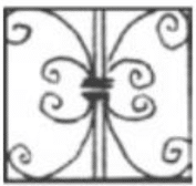 Multiple grille sur  porte.(Exemple : porte Danube)